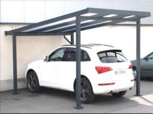 Carport autoportant polycarbonate 1 pan