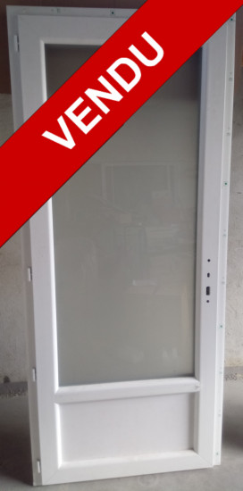 Porte-fenêtre PVC 1 vantail avec soubassement
