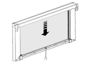 Moustiquaire enroulable verticale