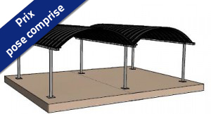 Abris Voiture Autoporte Double Bezin