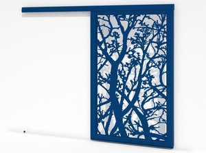 Brise soleil coulissant simple vantail - Arbres