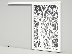 Brise soleil coulissant simple vantail - Arbres