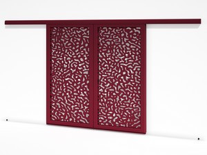 Brise soleil coulissant double vantaux - Corail
