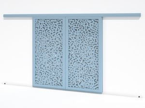Brise soleil coulissant double vantaux - Corail