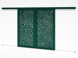 Brise soleil coulissant double vantaux - Corail