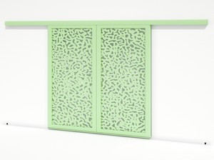 Brise soleil coulissant double vantaux - Corail