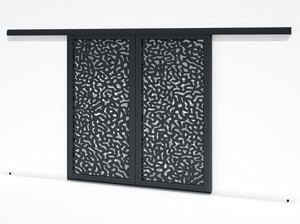 Brise soleil coulissant double vantaux - Corail