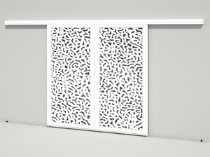 Brise soleil coulissant double vantaux - Corail