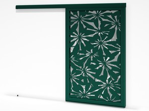 Brise soleil coulissant simple vantail - Fleurs