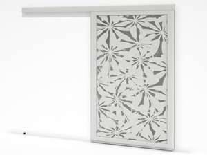Brise soleil coulissant simple vantail - Fleurs