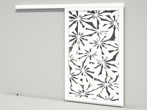 Brise soleil coulissant simple vantail - Fleurs