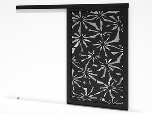 Brise soleil coulissant simple vantail - Fleurs
