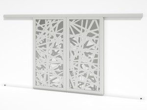 Brise soleil coulissant double vantaux - Mikado