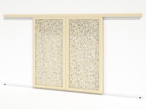Brise soleil coulissant double vantaux - Oliviers
