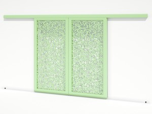 Brise soleil coulissant double vantaux - Oliviers