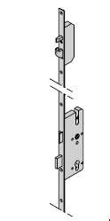 Serrure automatique avec pêne à crochet, 8 mm pour cylindre profilée