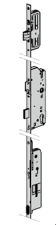 Serrure automatique avec moteur électrique, 8 mm pour cylindre profilée