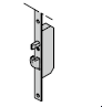 Verrouillage multipoints antipanique (pêne à crochet), avec fouillot divisé pour fonction de passage D, 9 mm pour cylindre rond