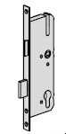 Serrure encastrée, avec réservation pour cylindre rond, 9 mm