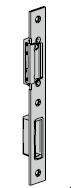 Gâche (huisserie) pour serrure automatique avec moteur électrique, pêne demi-tour / dormant, serrure principale