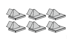 Emetteur HSE 4 BS à surface structurée noire, neutre