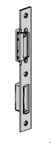 Gâche pour serrure automatique avec moteur électrique, pêne demitour / dormant, serrure principale