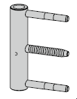 Paumelle femelle à rouleaux 180 mm