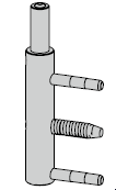 Paumelle mâle à rouleaux 180 mm pour Thermo46