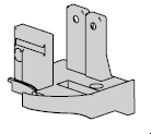 Support de seuil noir pour huisserie en aluminium à profilé A1