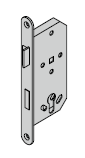 Serrure encastrée pour locaux publics classe 4, pour bouton fixe, avec réservation pour cylindre profilé et axe de 55 mm, 8 mm