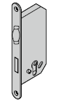 Serrure de porte battante, avec réservation pour cylindre profilé