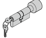 Cylindre à bouton 35,5 (bouton) + 27,5 mm