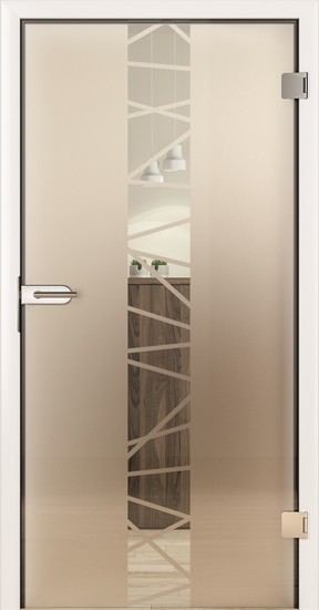 Porte d'intérieure GLASSLINE SABLAGE