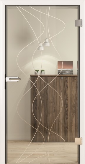 Porte d'intérieure GLASSLINE SABLAGE