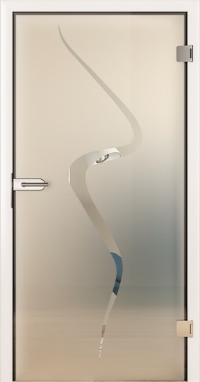 Porte d'intérieure GLASSLINE SABLAGE