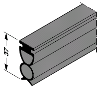 Joint de sol pour porte de garage à positionnement sous plafond