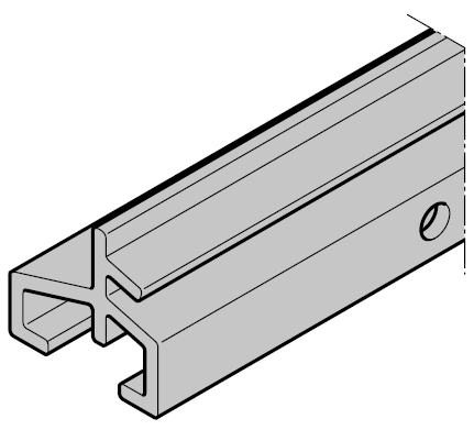 Profilé de fermeture pour porte de garage intérieure