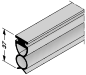 Joint de sol pour porte de garage enroulable intérieure