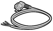 Câble de connexion secteur pour moteur de grille à enroulement HG 75 TD