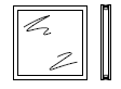 Vitre double synthétique pour motif 461 – 463, transparent / transparent