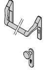Barre antipanique / Bouton en aluminium