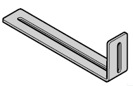 Patte d’ancrage murale pour rail de guidage EcoStar jusqu’au n° de série 07120, 95 × 245 mm