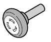 Galet de guidage inférieur, axe de 50 mm, ferrures N, L, BL et H