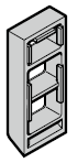 Support de serrure pour sections de porte 42 / 20 mm
