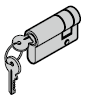 Demi-cylindre, 30 + 10 mm à fermeture différente