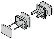 Garniture à bouton inférieur