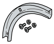 Set : courbe de rail de guidage 90°