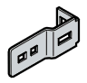 Plaque d’assemblage pour barre d’écartement