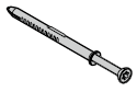 Set : cheville de cadre dormant pour huisserie d’angle pour portillon indépendant