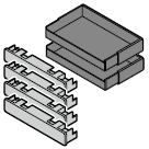 Accessoires pour cadre d’habillage de 95 mm, noir